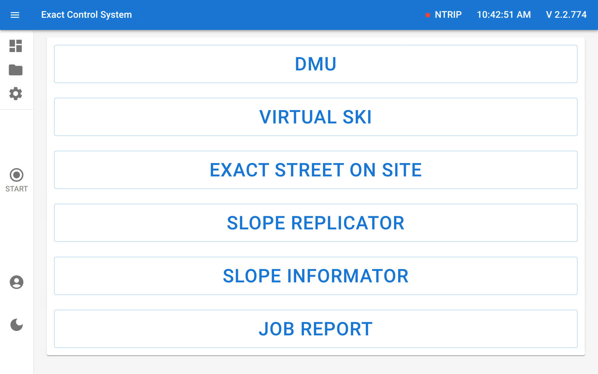 DMU dashboard